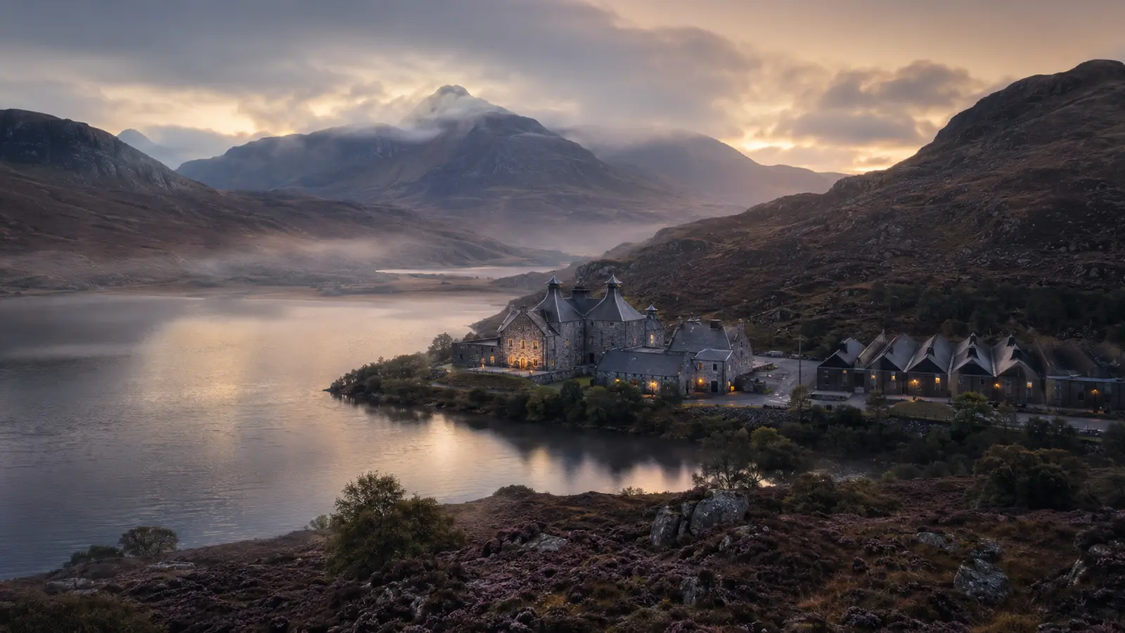 Highlands whisky country landscape